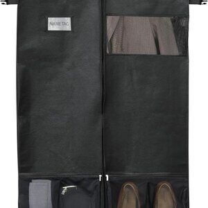 43-Inch Travel Garment Bag with Pockets for Suits, Dresses, Coats, Heavy Duty 30
